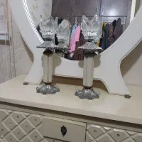 فروش فوری آیینه و شمعدان کاملا سالم و تمیز|آینه|فومن, |دیوار