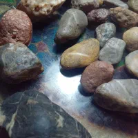 کلکسیون سنگ.  مهره قدیمی فوق العاده. کمیاب