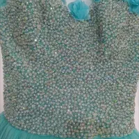 لباس سبز آبی مناسب جشن و عروسی|لباس|کازرون, |دیوار