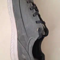 کفش چرمی اسپرت رنگ طوسی