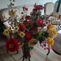 دسته گل مصنوعی خارجی و گلدان|گل مصنوعی|تهران, اکباتان|دیوار