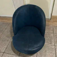 مبل تکی گردون سرمه ای دو عدد صندلی صورتی دو عدد|صندلی و نیمکت|کرج, حسن آباد|دیوار