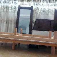 سرویس خواب دو نفره شیک تمام چوب در حد نو|تخت و سرویس خواب|یزد, |دیوار