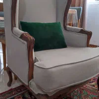 نیم ست مبل فرانسوی در حد نو فروش به دلیل چک