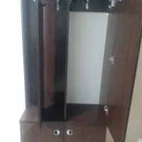 جالباسی آئینه کریستال چرخون وجاکفشی سه طبقه نو|جاکفشی، کمد، دراور|بومهن, |دیوار