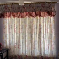 پرده سلطنتی همراه با کتیبه|پرده، رانر، رومیزی|آزادشهر, |دیوار