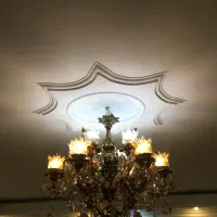 لوستر برنجی پنچ شاخ در حد نو|لوستر و چراغ آویز|تهران, ائمه اطهار|دیوار