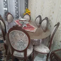 میز نهار خوری هشت نفره  تمام چوب