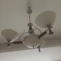 لوستر سه شاخه|لوستر و چراغ آویز|فردیس, منظریه|دیوار