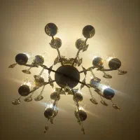 فروش لوستر سنگین وخوش تیپ وشکیل۱۶ شعله