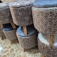 صندلی چوبی باروکش ترمه|مبلمان خانگی و میز عسلی|یزد, |دیوار