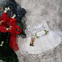 دو مدل لباس مجلسی تور، عروس بچگانه رسید|کفش و لباس بچه|برازجان, |دیوار