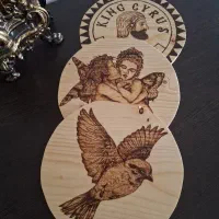 تابلو چوبی سوختنگاری شده