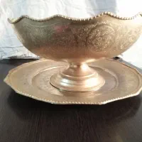 ظرف میوه خوری برنجی آنتیک