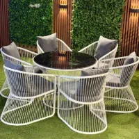 میز باغی صندلی باغی dayardecorچهارنفره شش نفره