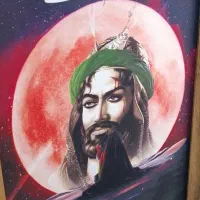 قاب عکس  شمایل|تابلو، نقاشی، عکس|قم, تکیه آقا سید حسنی|دیوار