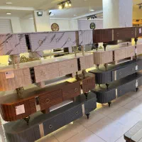 میز تلویزیون شیشه خور،زرکالا اقساطی1