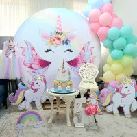 تم تولد دخترانه اسب تک شاخ / خرگوش/ دندونی