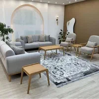مبلمان راحتی هفت نفره چوب روس با پارچه خارجی|مبلمان خانگی و میز عسلی|قدس, |دیوار