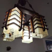 لوستر چوبی