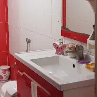 فروش روشویی کابینتی  باآینه کابینی و شیرآلات