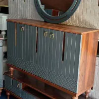 کد ۷۷۰۰ میزتلویزیون کنسول با آینه ست هم دیگه 7700|بوفه، ویترین، کنسول|قم, قلعه کامکار|دیوار