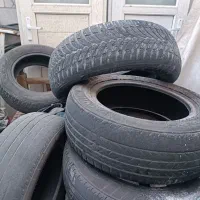 لاستیک پژو 185/14 یک جفت و لاستیک  165/13 سه حلقه