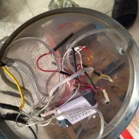 لوستر آویز کریستالی سه باکس زیبا|لوستر و چراغ آویز|ملارد, |دیوار