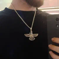 پلاک زنجیر نقره فروهر ۹۲۵