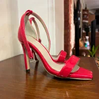 کفش پاشنه دار قرمز سایز ۳۹|کیف، کفش، کمربند|رشت, دیلمان|دیوار