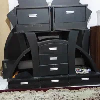 سرویس خواب مشکی|تخت و سرویس خواب|شاهین‌شهر, شیخ بهایی|دیوار