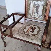 تخت کمد دراور بوفه میز تلفن جاکفشی فرفورژه تابلو|تخت و سرویس خواب|بیرجند, |دیوار