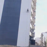 دفراز با طناب اسپایدر عایق ساختمان ابندی اببندی نم