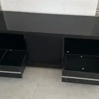 میز تلویزیون ترک اصلی مشکی فایبرگلاس