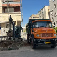 اجاره مینی بیل تخریب خاکبرداری با تک کمپرسی مخلوط