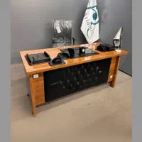 میز پنل چرم/میز کارمندی/میزوصندلی مدیریت