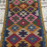 گلیم پشمی دست بافت