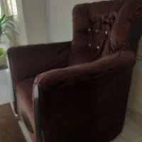 مبل تک‌ نفره مخمل