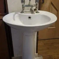 سینک روشویی به همراه شیر و سیفون