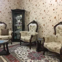 مبل کلاسیک استیل ۹ نفره با ۲ میزعسلی و میز وسط|مبلمان خانگی و میز عسلی|گرمدره, |دیوار