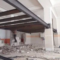 جوشکاری والپست اسکلت وتقویت ستون بتنی وپودره