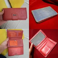 دو عدد  کیف پول  چرم و جین