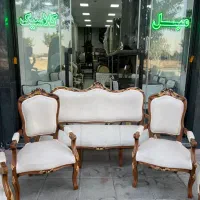 مبل ۷نفره چوب راش منبت کار دست|مبلمان خانگی و میز عسلی|تهران, میدان میوه و تره‌بار مرکزی|دیوار