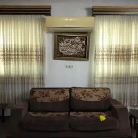 دو عدد پرده سالُن و یک عدد پرده فانتزی کاملا سالم|پرده، رانر، رومیزی|قائم‌شهر, |دیوار