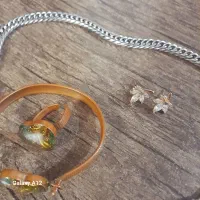 دستبند وانگشتر وگوشواره وزنجیر،رنگ ثابت ضمانت|بدلیجات|شیروان (خراسان), |دیوار