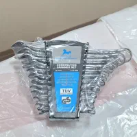 آچار یکسر تخت یکسر رینگ ۱۲ تایی هندی آکبند  موجود
