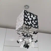 لوستر فانتزی طرح پروانه|لوستر و چراغ آویز|اسلام‌شهر, شهرک قائمیه|دیوار