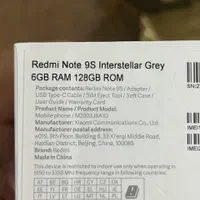شیائومی Redmi Note 9S با حافظهٔ ۱۲۸ گیگابایت|موبایل|اصفهان, باغ فدک|دیوار