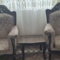 مبل سلطنتی 9نفره|مبلمان خانگی و میز عسلی|اقبالیه, |دیوار