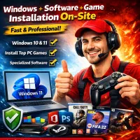 نصب فوری ویندوز + نرم‌افزار + بازی در محل